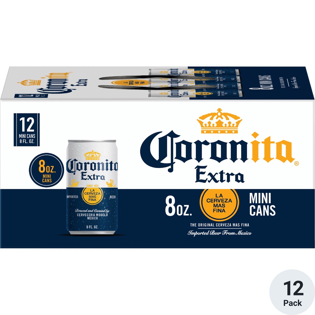 12PK Coronita Extra Beer 8 fl oz Cans